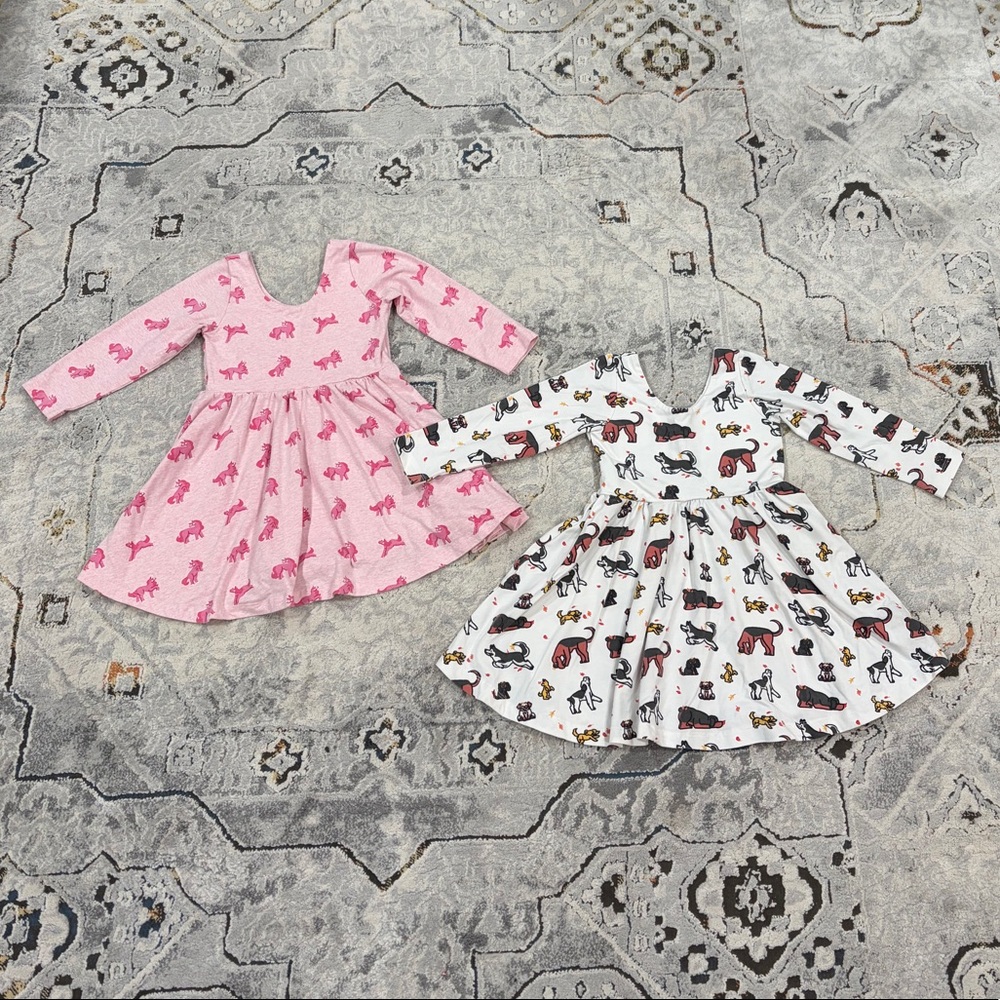 Monica + Andy unicorn and fall dress bundle , 3T